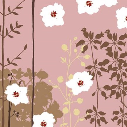 Framed Falling Blossoms I Print