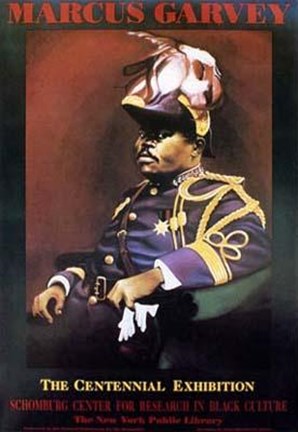 Framed Marcus Garvey Print