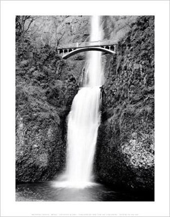 Framed Waterfall Bridge Print