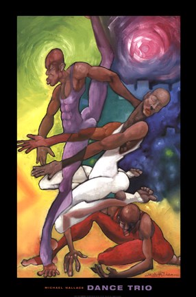 Framed Dance Trio Print