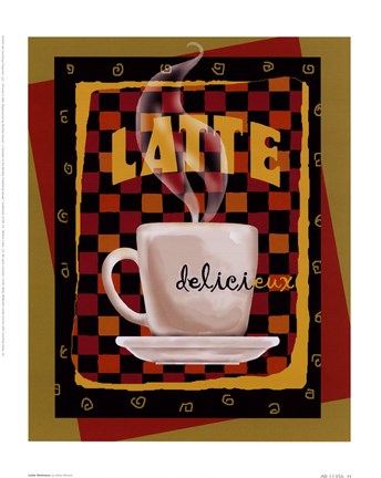 Framed Latte Delicieux Print