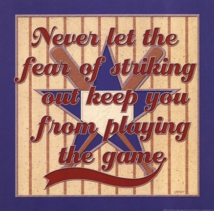 Framed Playing the Game Print