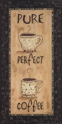 Framed Pure Perfect Coffee Print
