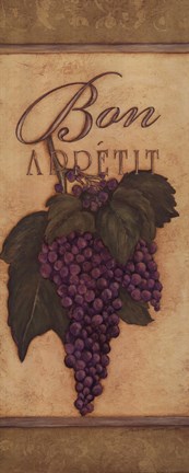 Framed Bon Appetit Grapes Print