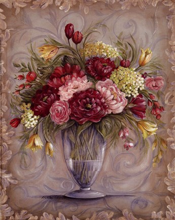 Framed Elegant Centerpiece II Print