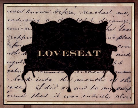 Framed Loveseat Print