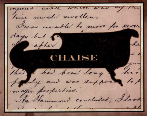 Framed Chaise Print