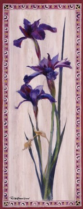 Framed Iris Panel II Print