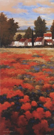 Framed Tejados Rojos I Print