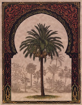 Framed Moorish Palms II Print