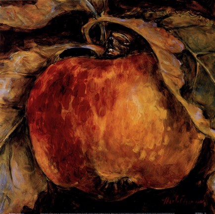 Framed Red Apple Print