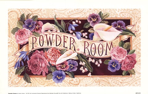 Framed Powder Room Print
