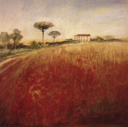 Framed Poppies Print