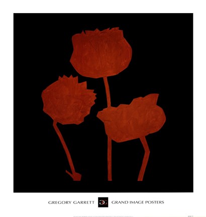 Framed Fiore Arancione Print