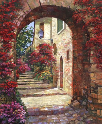 Framed Via St Tropez Print