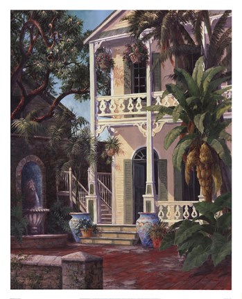 Framed Coquina Court Print