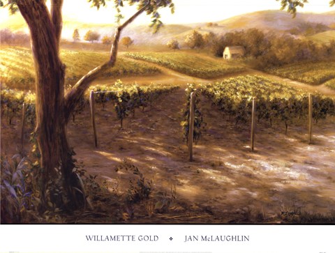 Framed Willamette Gold Print