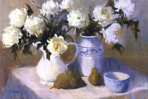 Framed Mums Pears Print