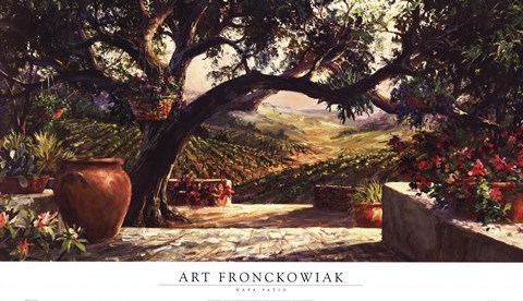 Framed Napa Patio Print