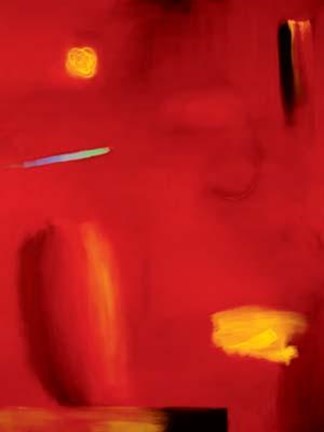 Framed Red Morning Print