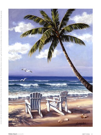 Framed Hidden Beach Print