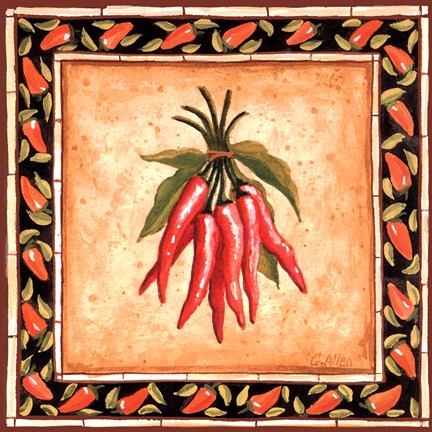 Framed Chiles II Print