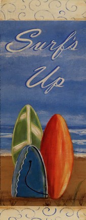 Framed Surf&#39;s Up Print