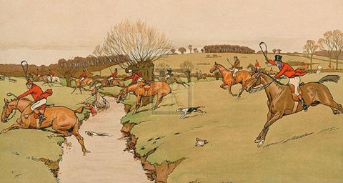Framed Cottesbrook Hunt (the Brook) Print