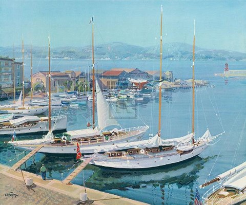 Framed Sailing Days Print