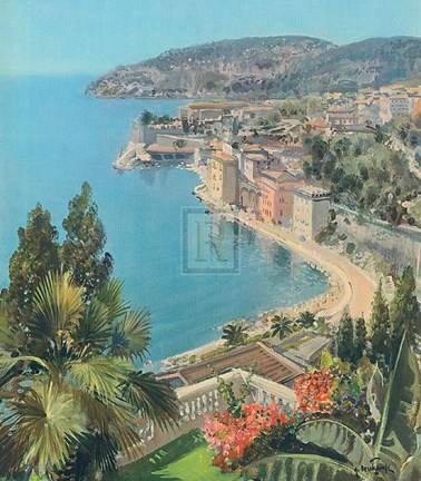 Framed La Rade De Villefranche Print