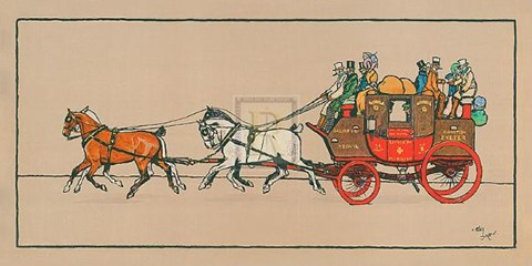 Framed Stagecoach II Print