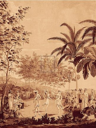 Framed Arcadia (Sepia) III Print