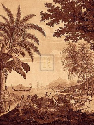 Framed Arcadia (Sepia) IV Print