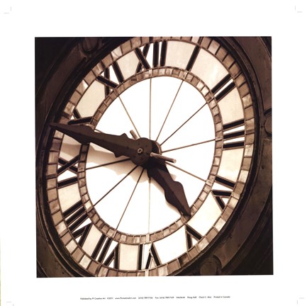 Framed Clock II Print