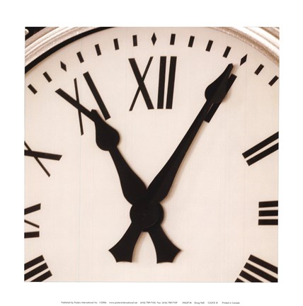 Framed Clock III Print