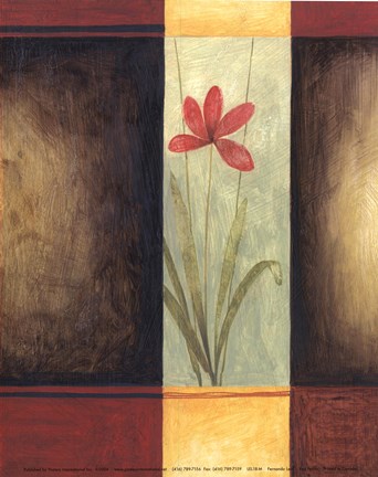 Framed Red Pedals Print