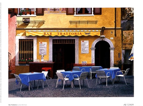 Framed Bar Trattoria Print