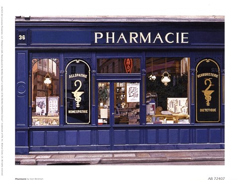 Framed Pharmacie Print