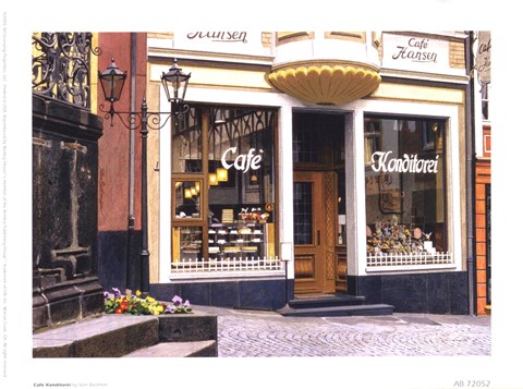 Framed Cafe Konditorei Print