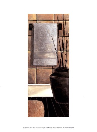 Framed Modern Bath Elements IV Print