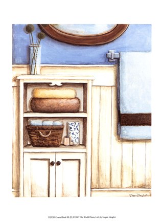 Framed Coastal Bath III Print