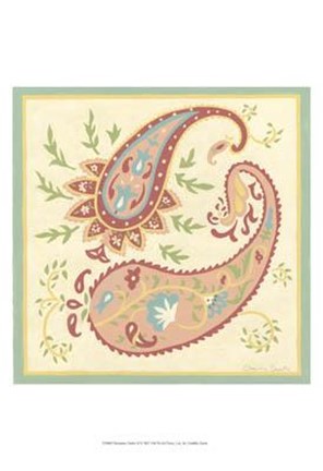 Framed Pashmina Paisley II Print