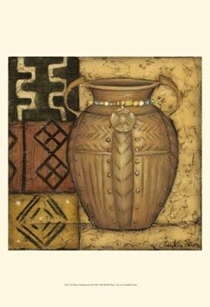 Framed African Earthenware I Print