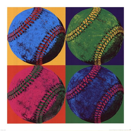 Framed Ball Four - Baseball Print