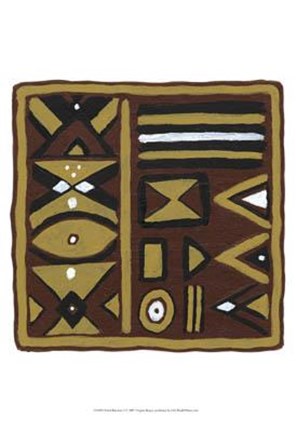 Framed Tribal Rhythms I Print