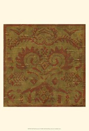 Framed Old World Tapestry I Print