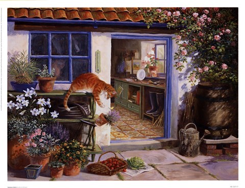 Framed Gardeners World I Print