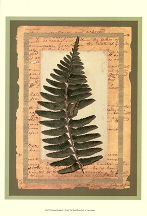 Framed Woodland Scrapbook I Print