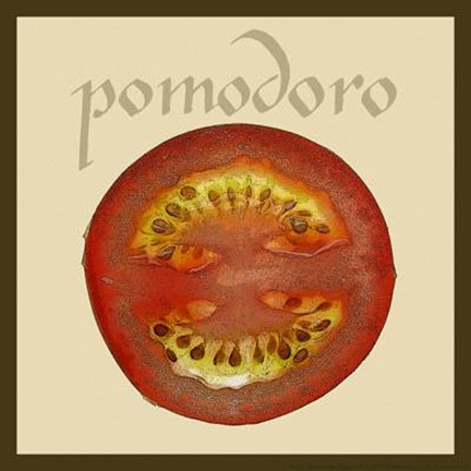 Framed Italian Vegetables II Print