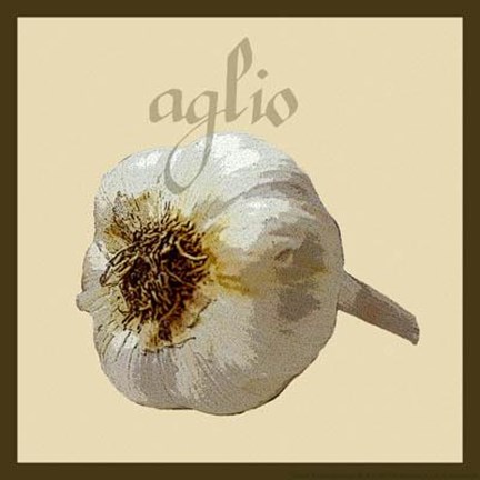 Framed Italian Vegetables III Print